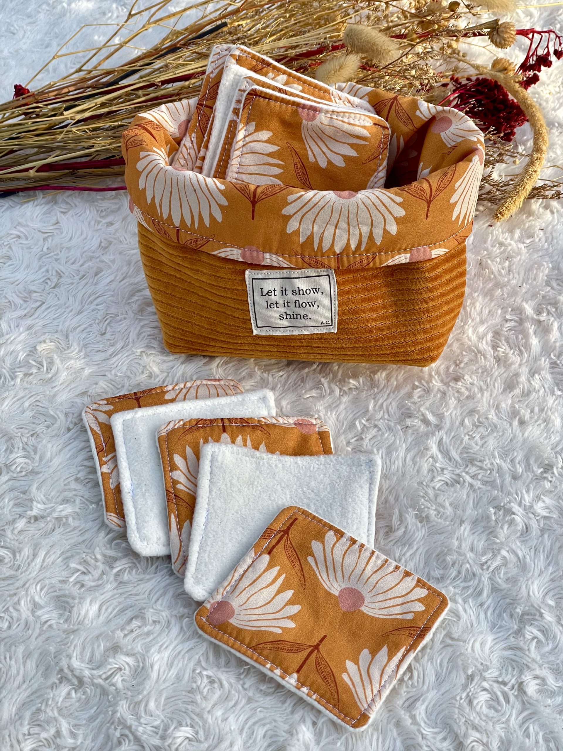 Panier avec cotons lavables – Image 4